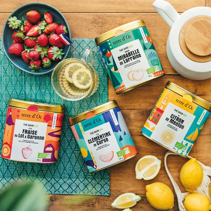 Les thés bio aux saveurs fruitées de nos régions